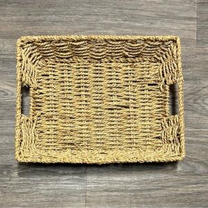 Lovely Natural Woven Rectangular Basket